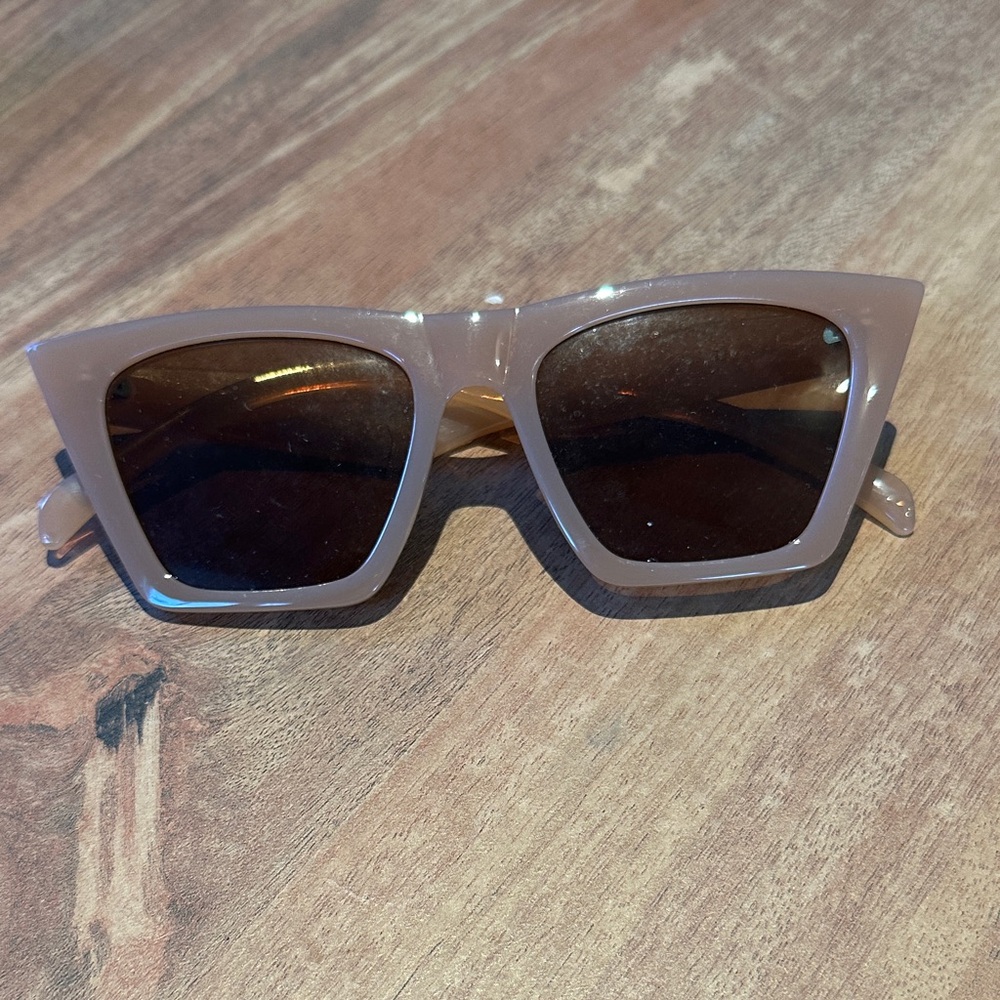 Retro Mauve Pink Sunglasses